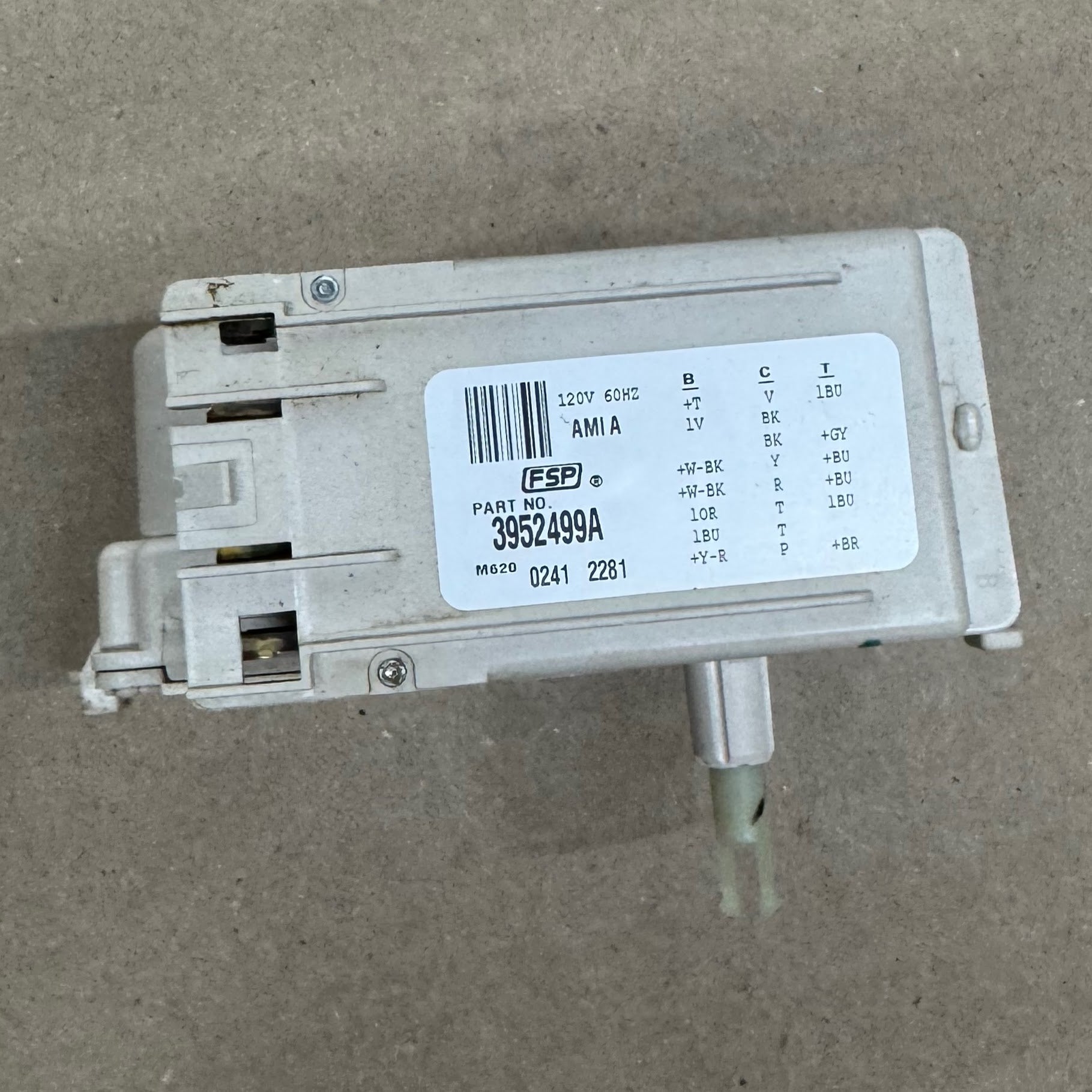 Whirlpool Washer Laundry Center Washer Timer (replaces 3952499A) WP3952499 Whirlpool Washer Laundry Center Washer Timer (replaces 3952499A) WP3952499